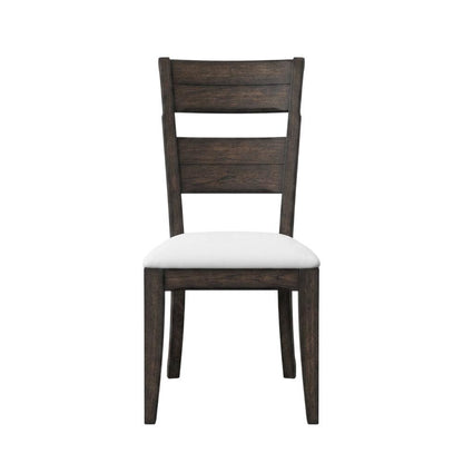 Solid Rubberwood Desk Chair with Elm Veneer Back for Dining Room