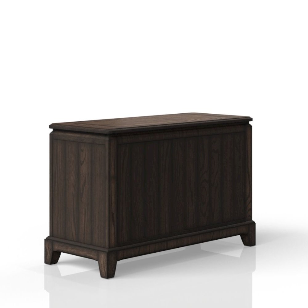 Brown Wood Credenza Storage Cabinet with 1  Drawer and 2 Shelves for Living Room