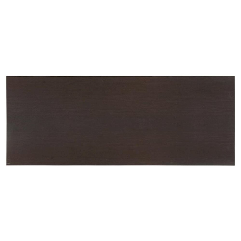 Brown Wood Desk with Shelfs – Natural Writing Table for Home or Office