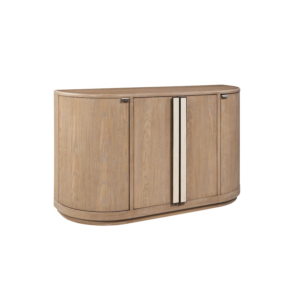 Elements Demilune Server - In Toffee Finish