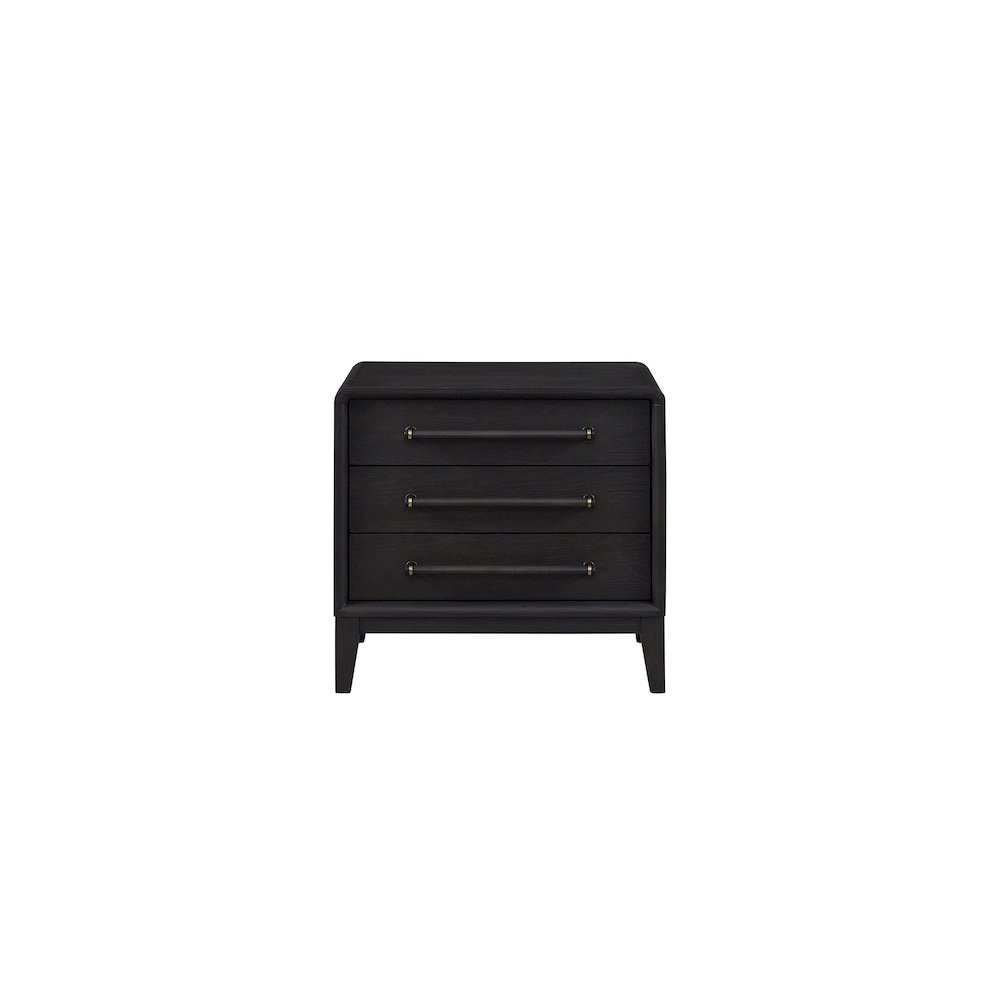 Aurora 3 Drawer Nightstand W/ USB - Peppercorn