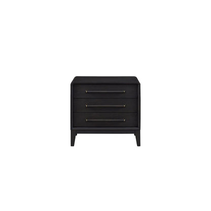 Aurora 3 Drawer Nightstand W/ USB - Peppercorn