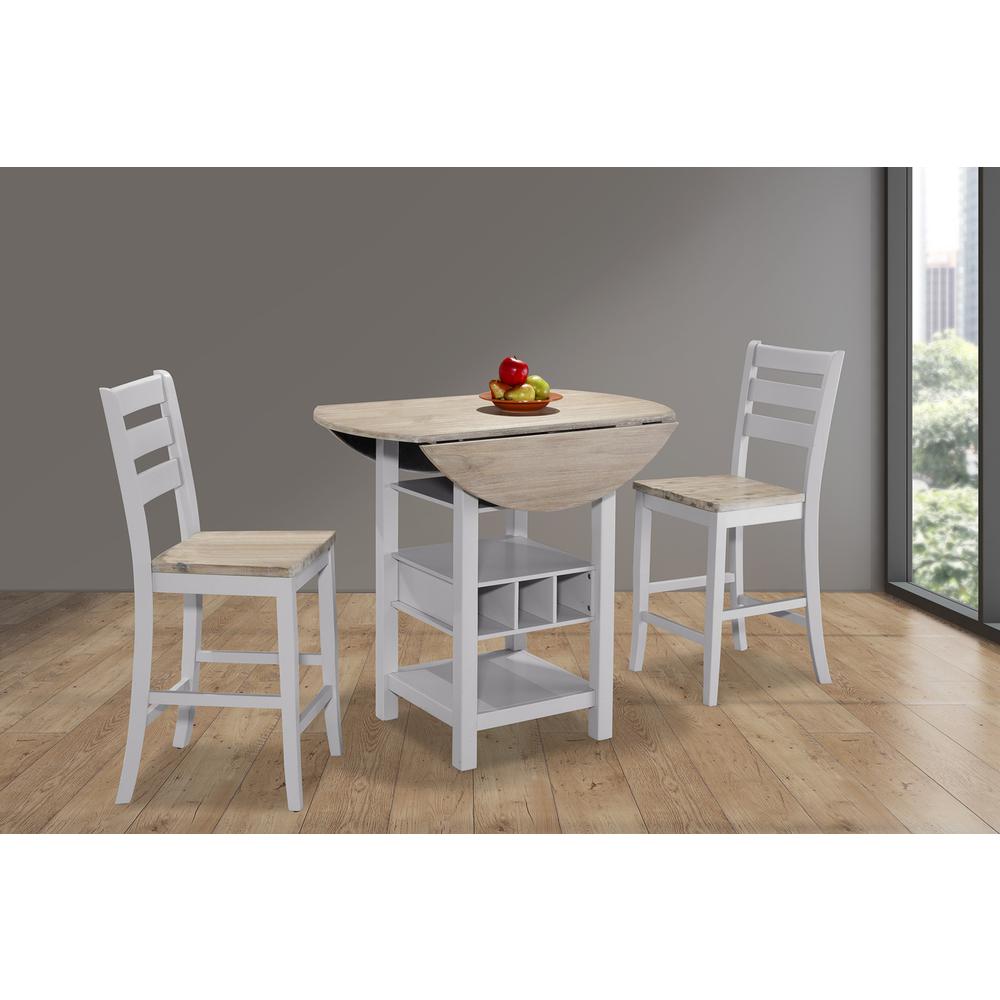 Ridgewood Counter Drop Leaf - Grey / Birch Dining Table