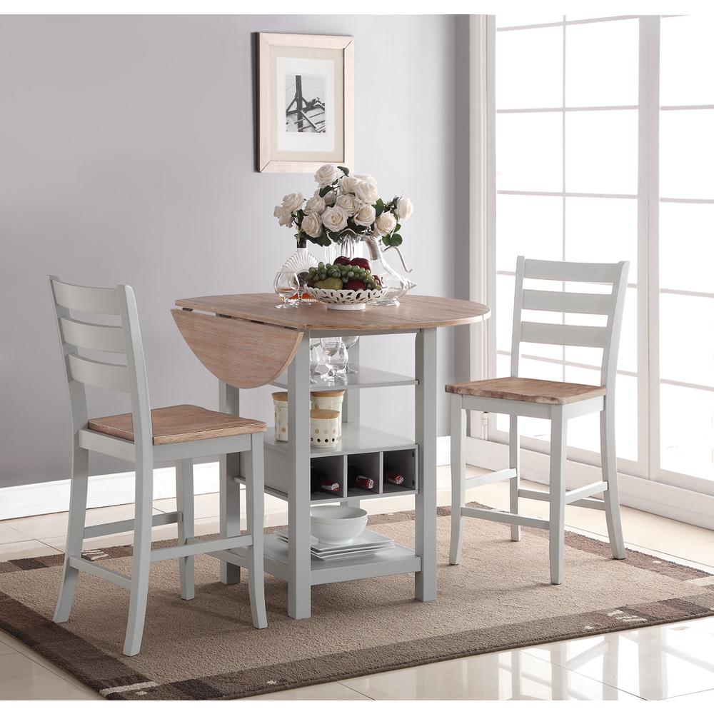 Ridgewood Counter Drop Leaf - Grey / Birch Dining Table