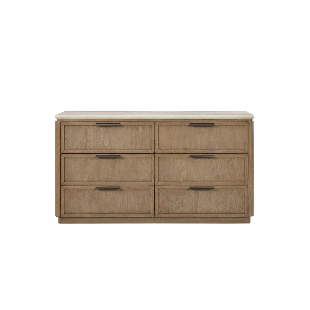 Transitional Elements Dresser - Oak Veneer Drawer Fronts - Toffee