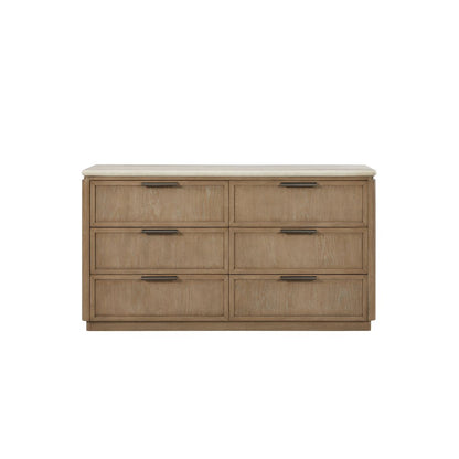 Transitional Elements Dresser - Oak Veneer Drawer Fronts - Toffee