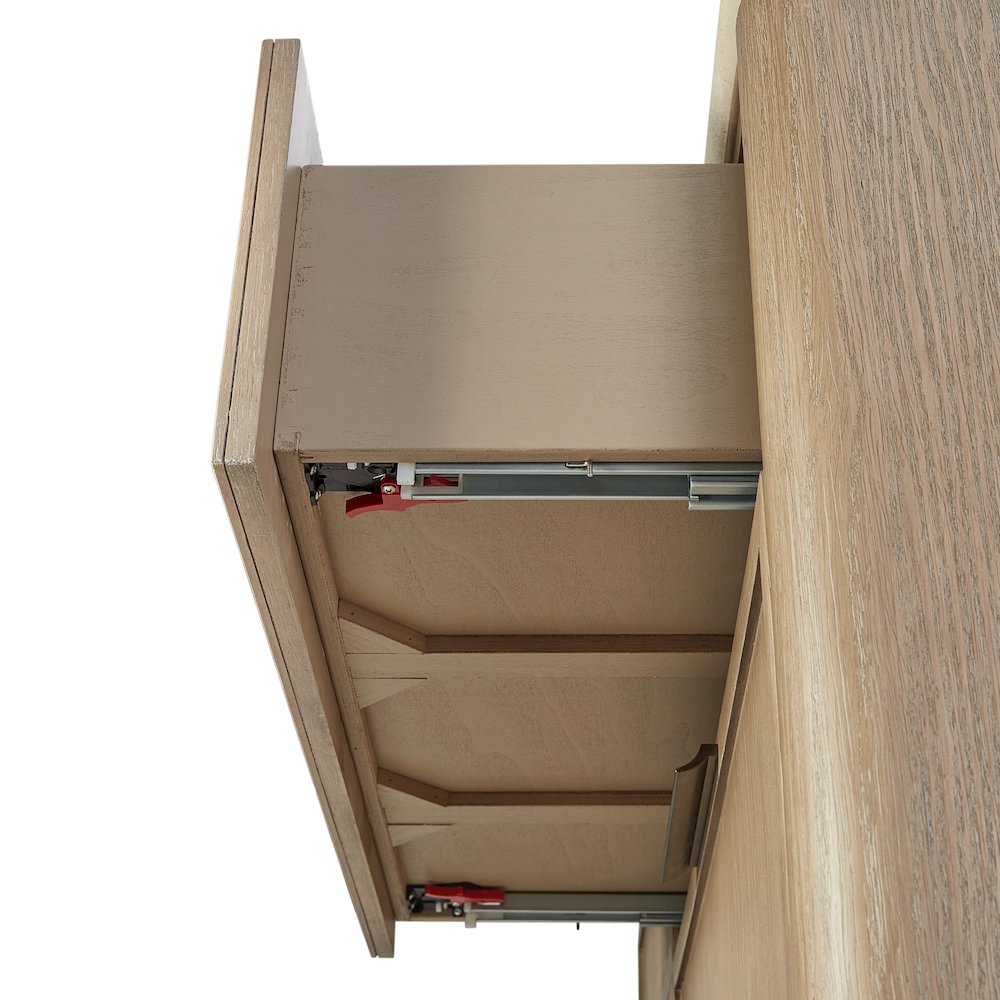 Transitional Elements Dresser - Oak Veneer Drawer Fronts - Toffee