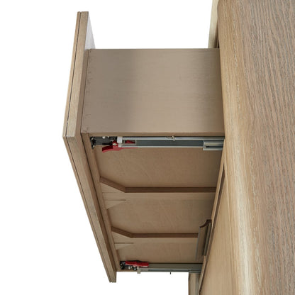 Transitional Elements Dresser - Oak Veneer Drawer Fronts - Toffee