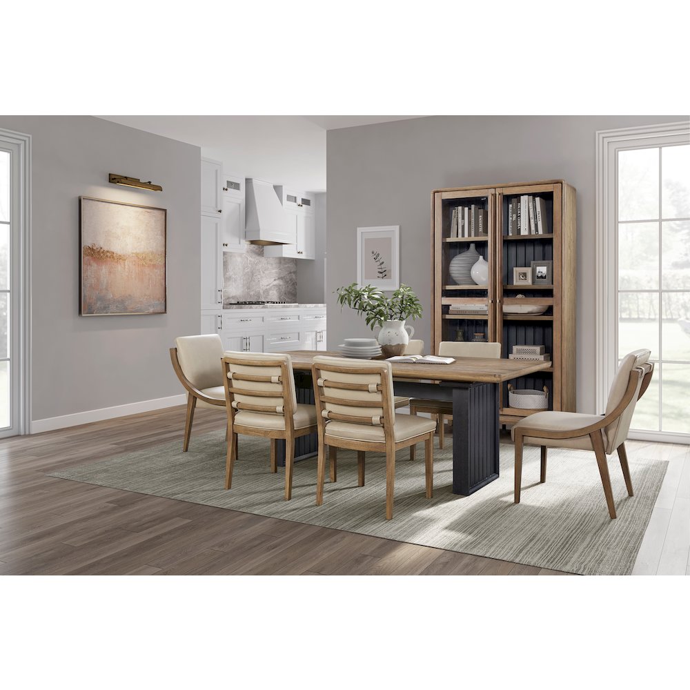 Aurora Double Pedestal Table W/ Leaf