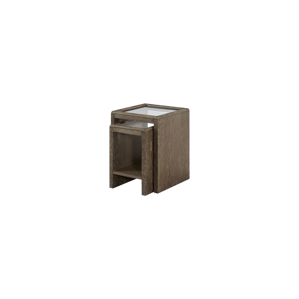Transitional lements Nesting Table