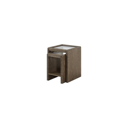 Transitional lements Nesting Table