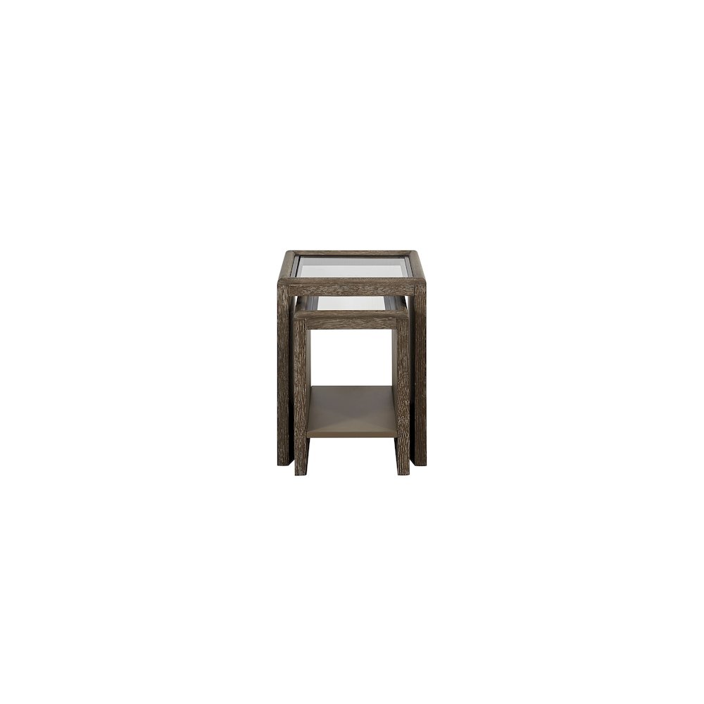 Transitional lements Nesting Table