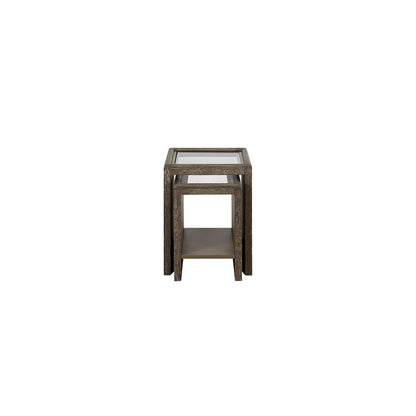 Transitional lements Nesting Table