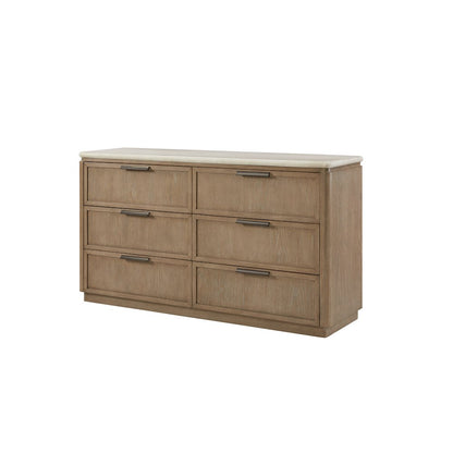 Transitional Elements Dresser - Oak Veneer Drawer Fronts - Toffee