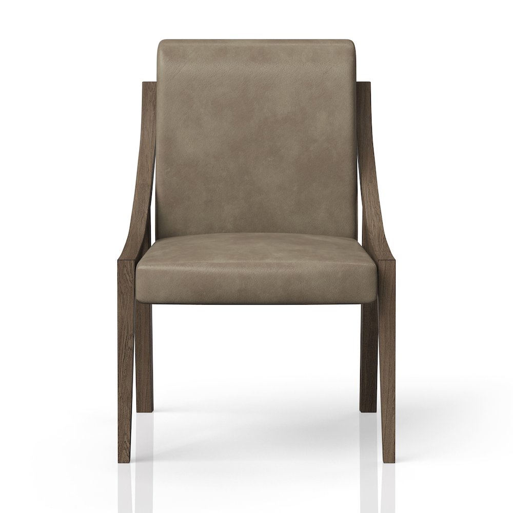 Aurora Latte & Leather Sling Chair