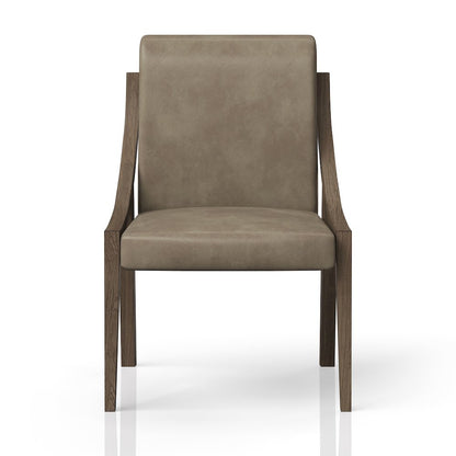 Aurora Latte & Leather Sling Chair