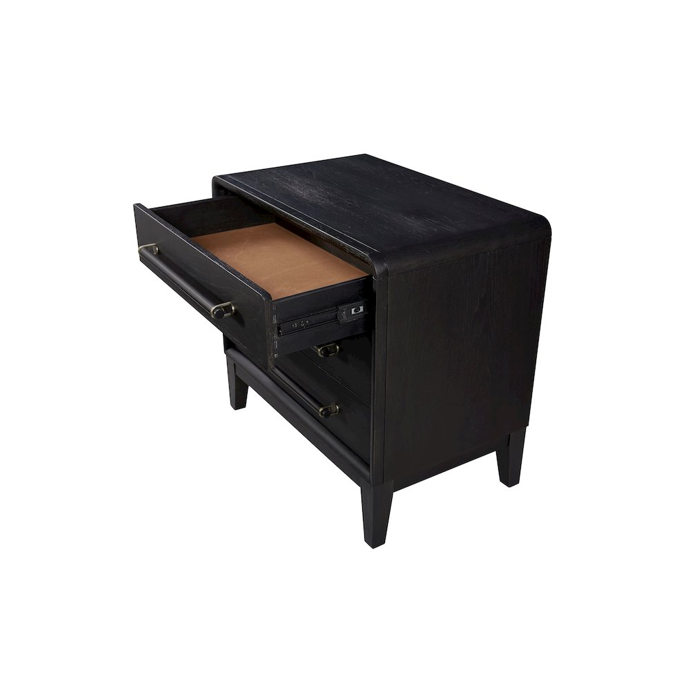 Aurora 3 Drawer Nightstand W/ USB - Peppercorn