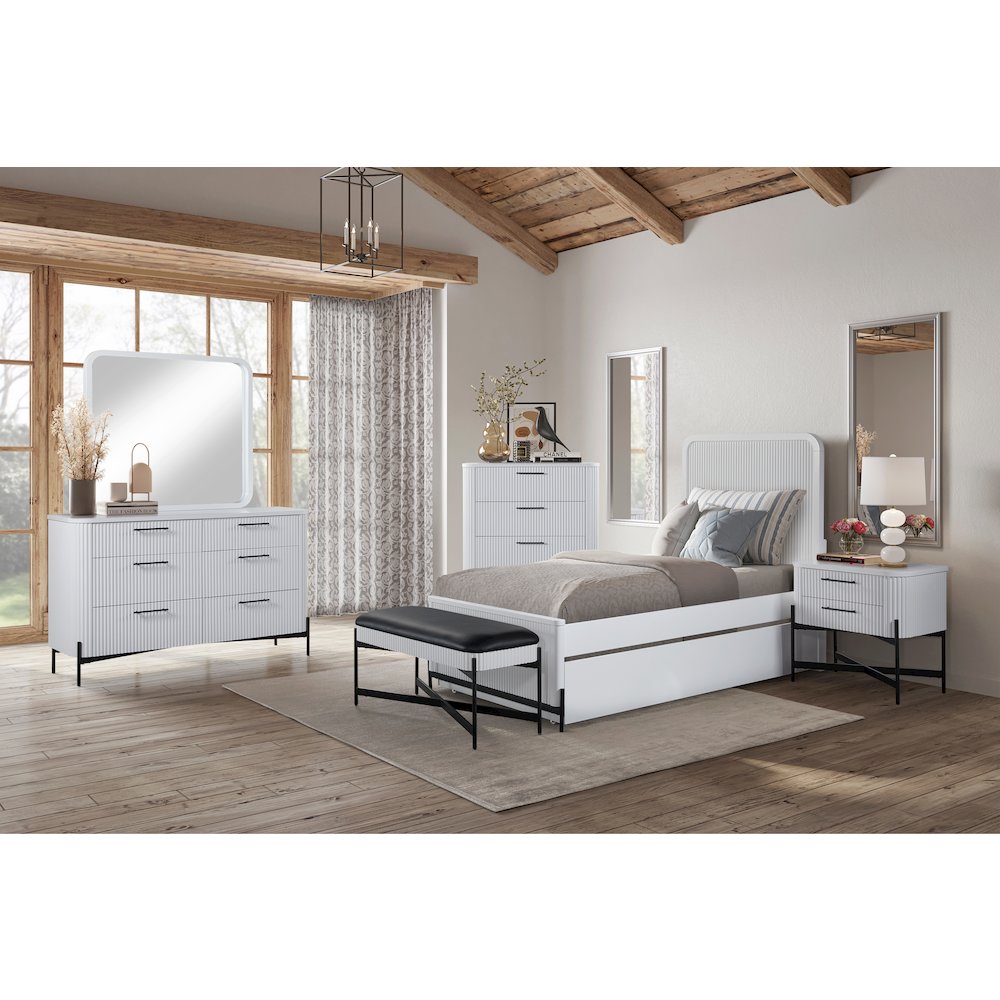 Fisher Park Nightstand - White