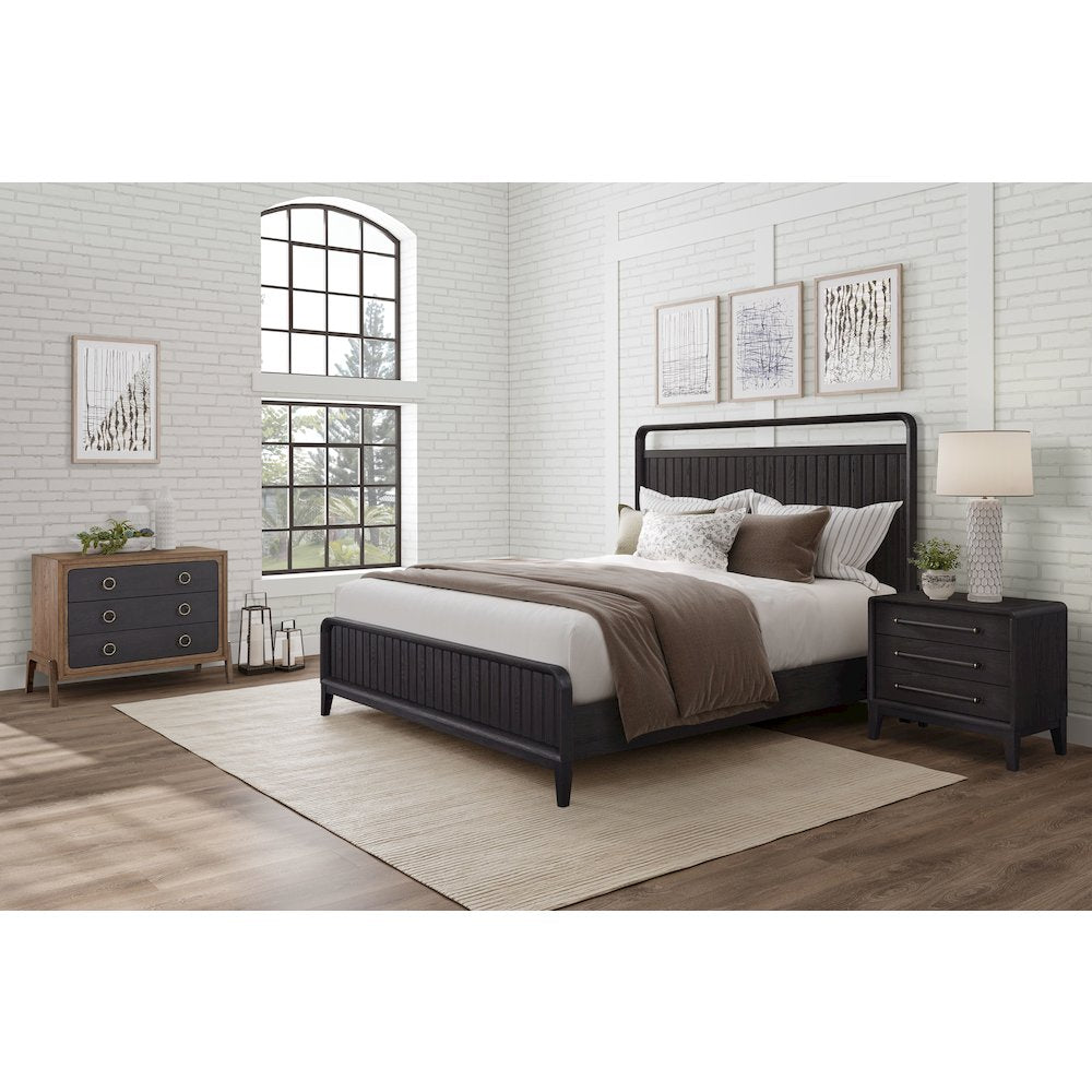 Aurora King Open Panel Bed