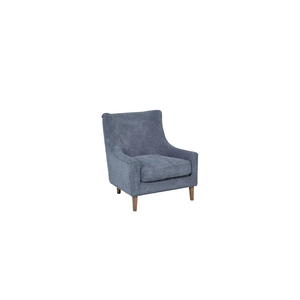 Aurora Hi-back Accent Chair - Sapphire