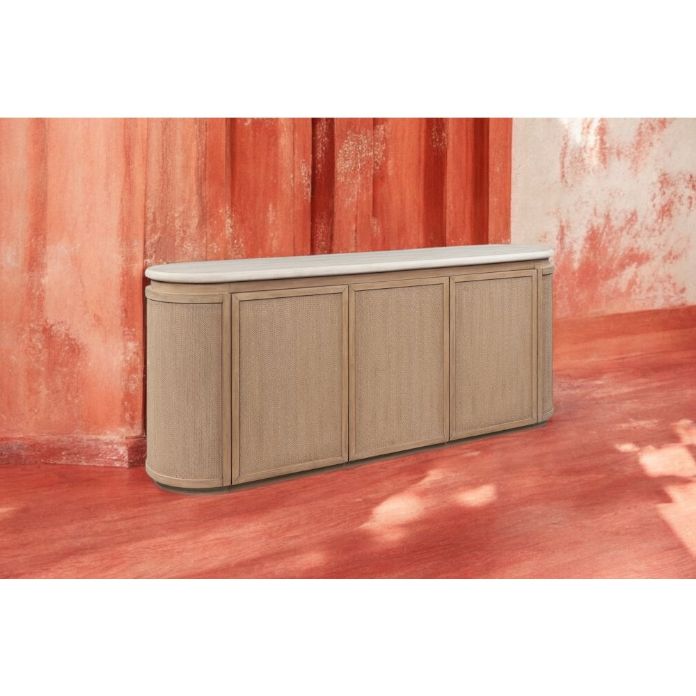 Elements Stone & Rope Server - In Toffee Finish