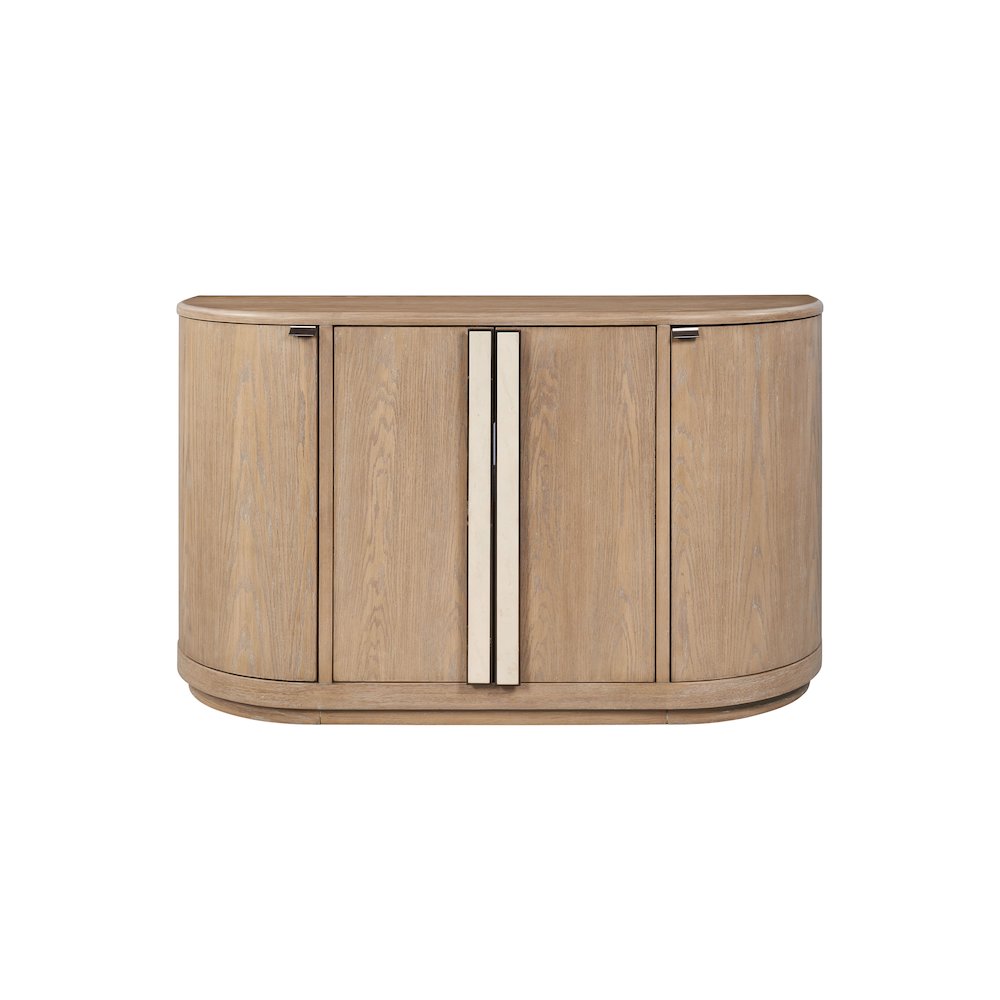 Elements Demilune Server - In Toffee Finish