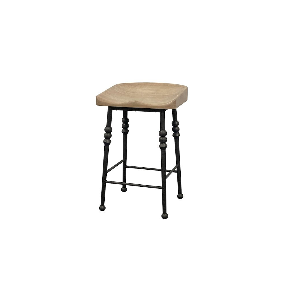 Magnolia Counter Height Saddle Stool - Cashew
