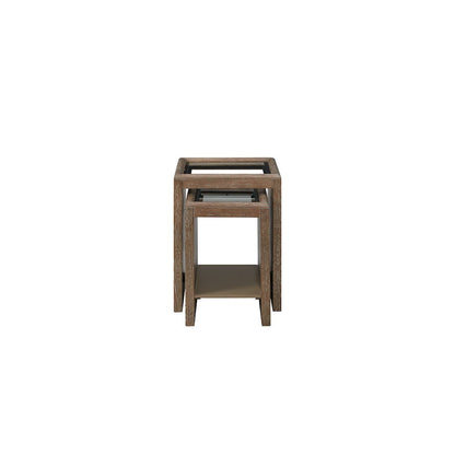 Transitional lements Nesting Table