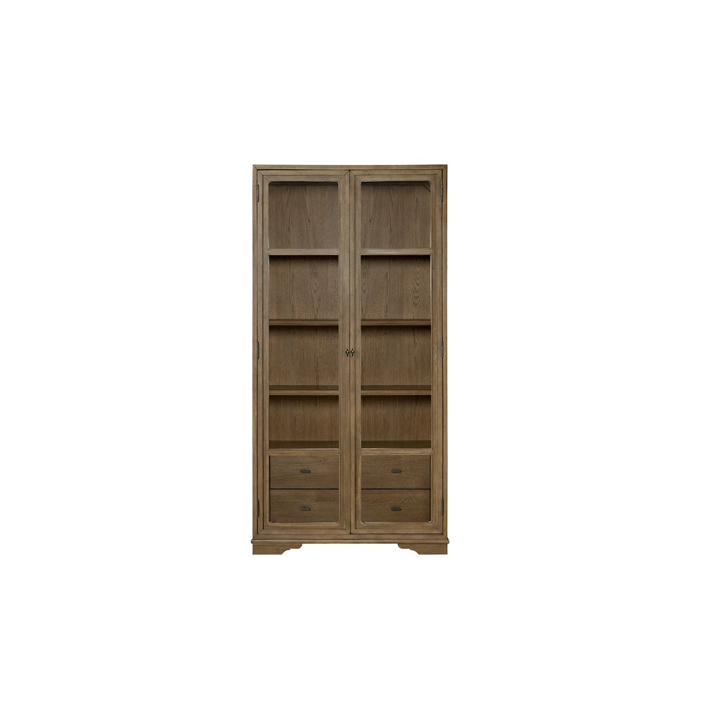 Magnolia Tall Display Cabinet - Almond