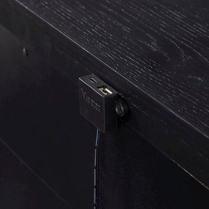 Aurora 3 Drawer Nightstand W/ USB - Peppercorn