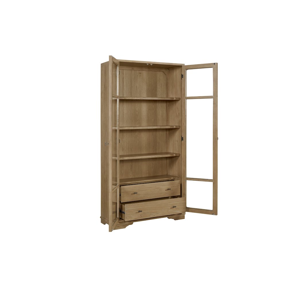 Magnolia Tall Display Cabinet - Cashew