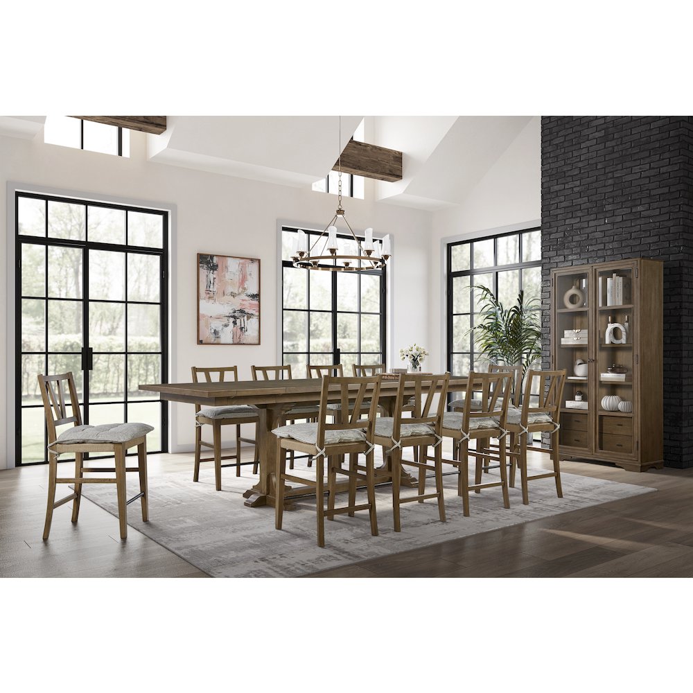 Magnolia Tall Display Cabinet - Almond
