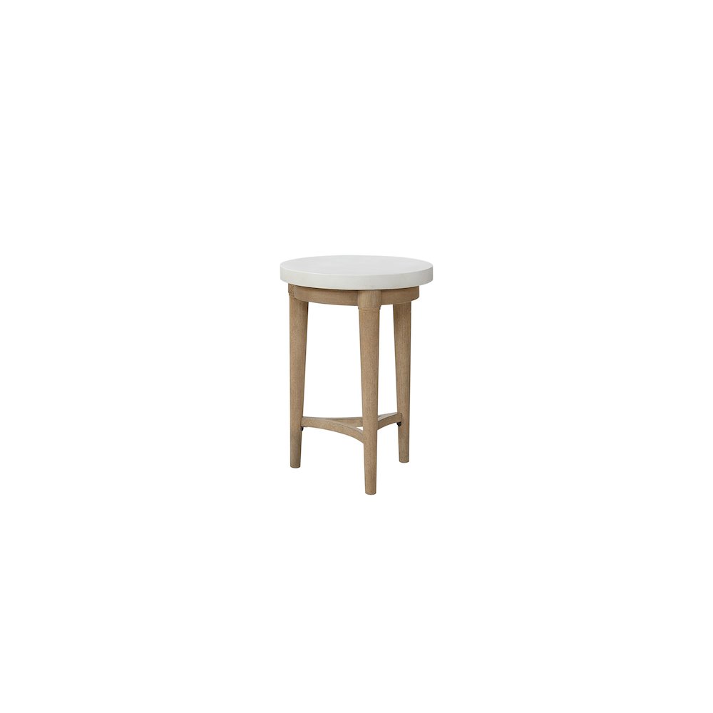Wilmington Chairside Table W/ Cement Top