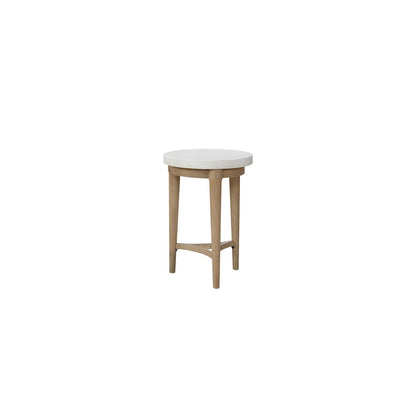 Wilmington Chairside Table W/ Cement Top