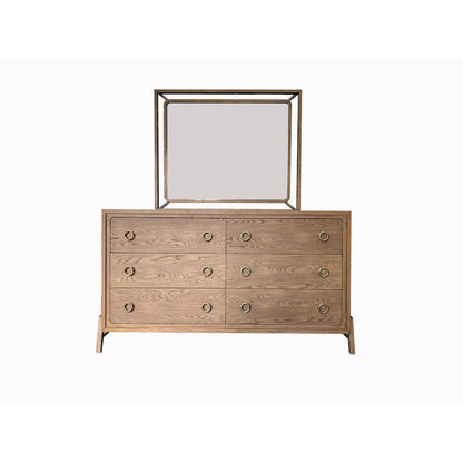 Aurora Wood & Metal Mirror