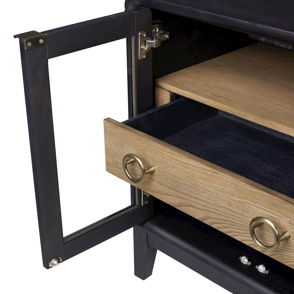 Aurora Glass Door Nightstand