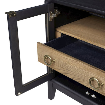 Aurora Glass Door Nightstand