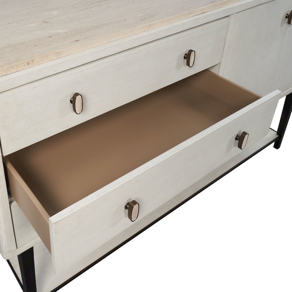 Elements Server Metal Base In Vanilla Finish