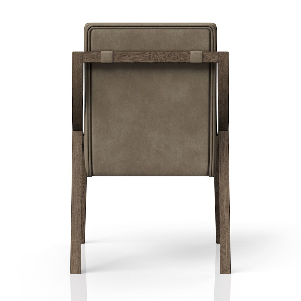 Aurora Latte & Leather Sling Chair