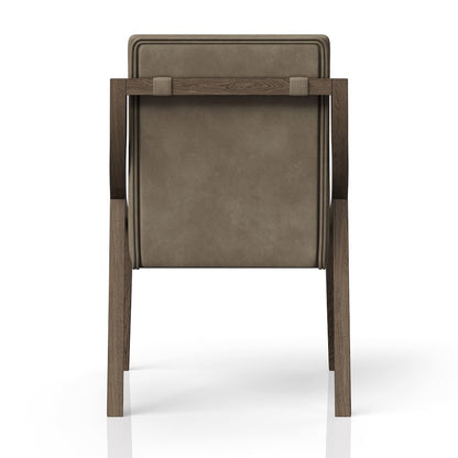 Aurora Latte & Leather Sling Chair