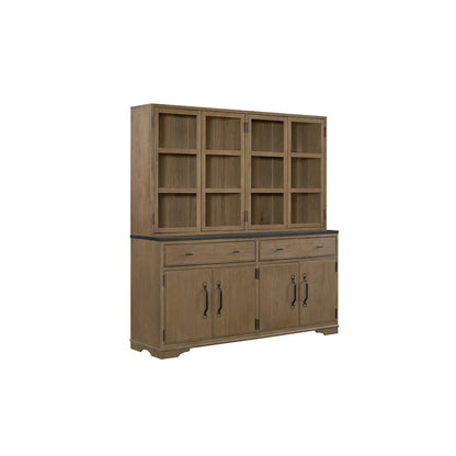 Magnolia 2 Piece Cabinet (Hutch & Buffet) - Almond