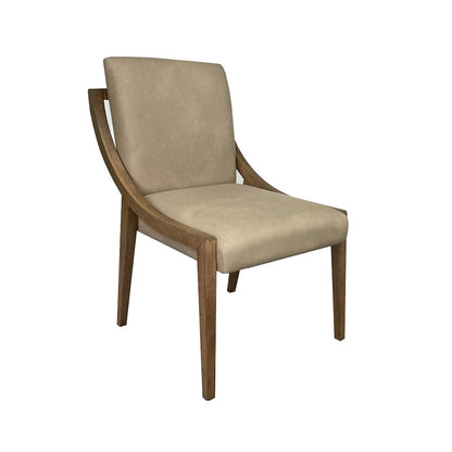Aurora Latte & Leather Sling Chair