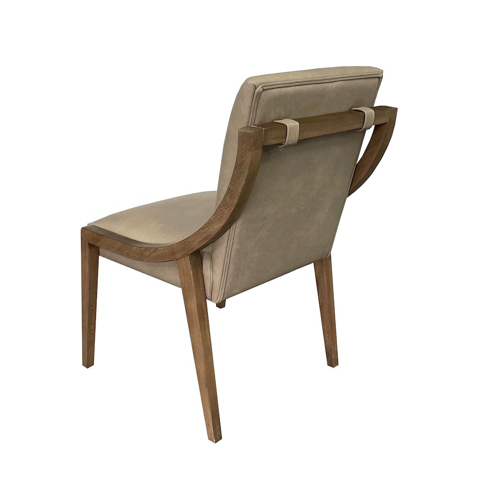 Aurora Latte & Leather Sling Chair