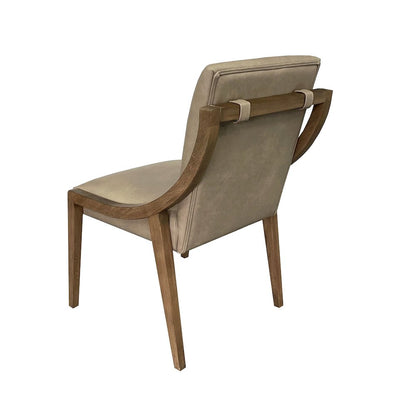 Aurora Latte & Leather Sling Chair