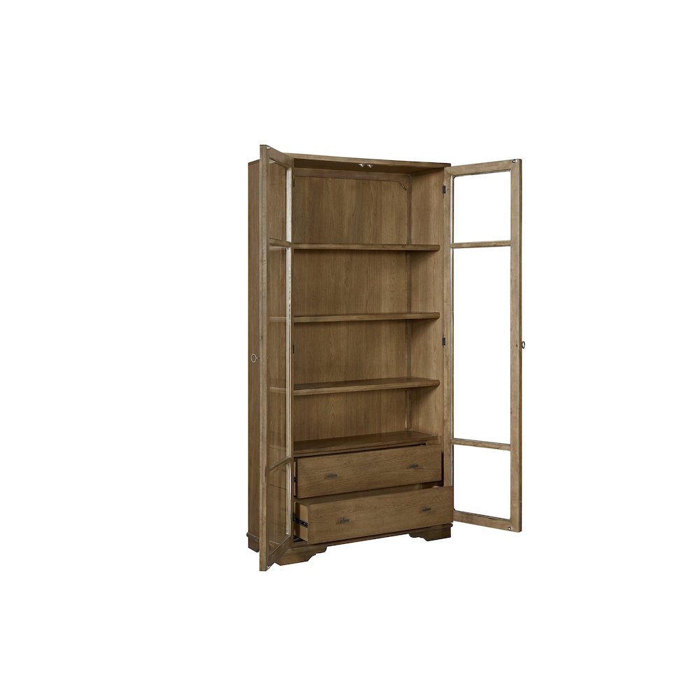 Magnolia Tall Display Cabinet - Almond
