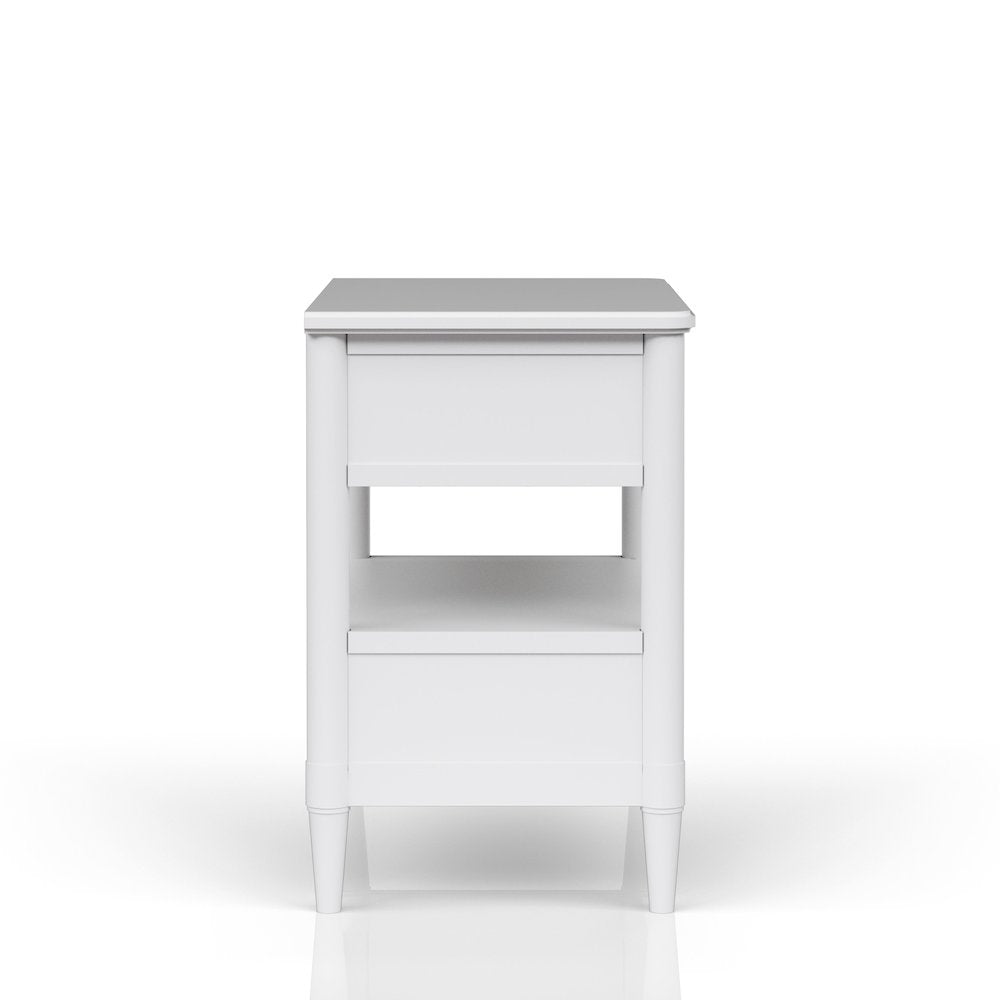 Wilmington Open Nightstand -White