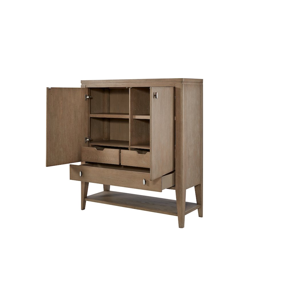 Transitional Elements Door Chest - Toffee