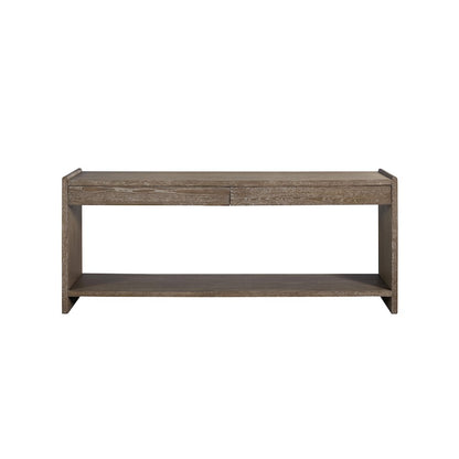 Transitional Elements Sofa Table 2 Drawer - Cocoa