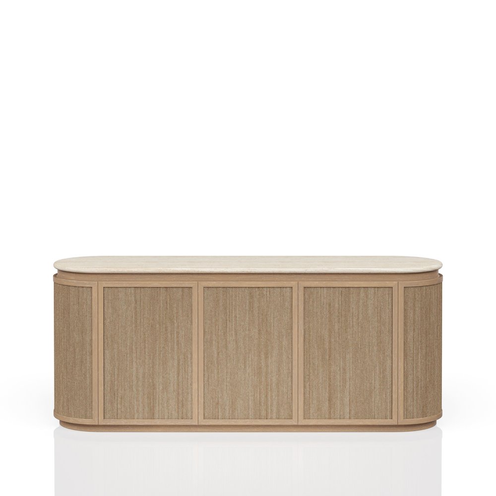 Elements Stone & Rope Server - In Toffee Finish