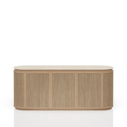 Elements Stone & Rope Server - In Toffee Finish